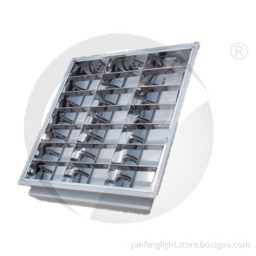 T8 Grille Lighting Fixture, Louver Fitting Plate